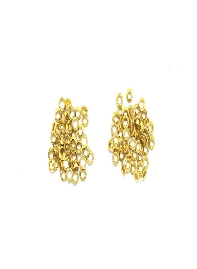Nimida™ Multipurpose Male Female Eyelet Grommet of Brass for Leather, Fabric & Craft | Colour - Gold | Medium Size | 400 Pairs - Image 1